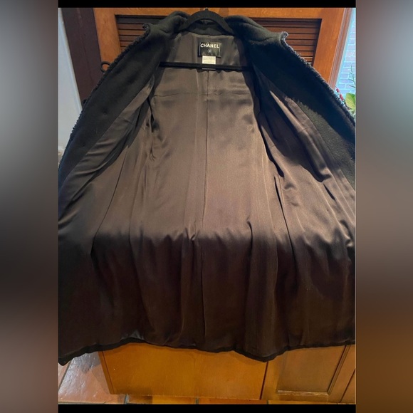 Chanel Black Wool Trench Coat size 38 - Picture 4 of 8